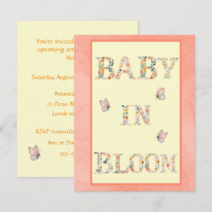 Baby in Bloom Shower Digitale Download-Einladung Einladung