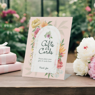 Baby in Bloom Sommer Blumengarten Geschenke & Kart Sockelschild