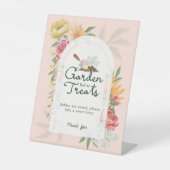 Baby in Bloom Sommer Blumengarten Süße Leckereien Sockelschild (Vorderseite)