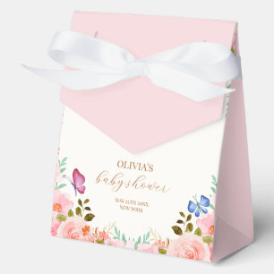 Baby in Bloom Spring Bloral Butterfly Babydusche Geschenkschachtel