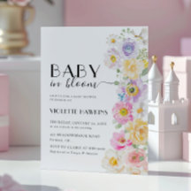 Baby in Bloom Spring Blossom Floral Baby Dusche