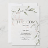 Baby in Bloom Spring Blume Bloral Baby Dusche Einladung (Vorderseite)
