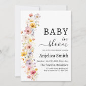 Baby in Bloom Spring Blumendusche Einladung (Vorderseite)