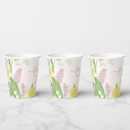 Baby in Bloom Spring Easter Baby Dusche Pappbecher