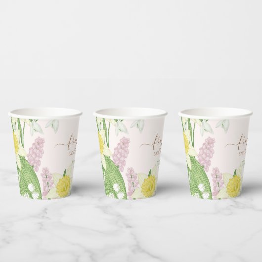 Baby in Bloom Spring Easter Baby Dusche Pappbecher (Multi)