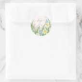 Baby in Bloom Spring Easter Baby Dusche Runder Aufkleber (Tasche)