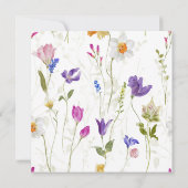 Baby in Bloom Spring Floral Baby Dusche Einladung (Rückseite)