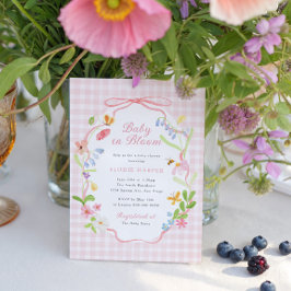 Baby in Bloom Spring Floral Baby Shower Einladung