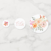 Baby In Bloom Spring Flowers Girl Baby Shower Konfetti (Vorderseiten)