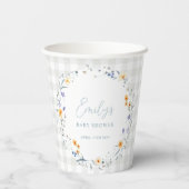 Baby in Bloom Spring Summer Floral Baby Dusche Pappbecher (Rückseite)