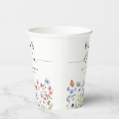 Baby in Bloom Spring Summer Floral Baby Dusche Pappbecher (Rechts)