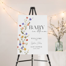 Baby In Bloom Spring summer wildflower Baby Shower