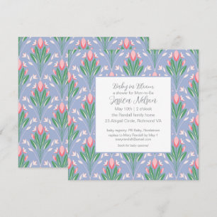 Baby in Bloom Spring Tulip Blume Einladung