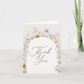 Baby in Bloom Spring Wildblume Babydusche Dankeskarte (Vorderseite)