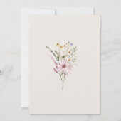 Baby in Bloom Spring Wildblume Babydusche Einladung (Rückseite)