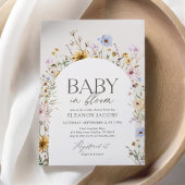 Baby in Bloom Spring Wildblume Babydusche Einladung
