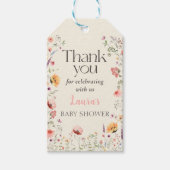 Baby in Bloom Spring Wildblume Babydusche Geschenkanhänger (Vorderseite)