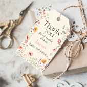 Baby in Bloom Spring Wildblume Babydusche Geschenkanhänger