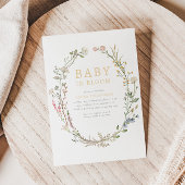 Baby in Bloom Spring Wildblume Bloral Baby Dusche Einladung