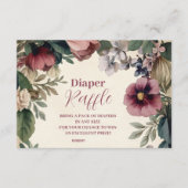 Baby in Bloom Spring Wildblume Diapper Raffle Begleitkarte (Vorderseite)