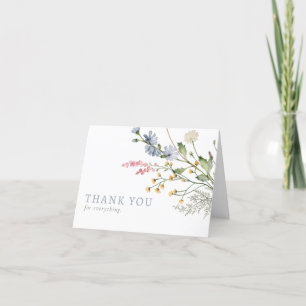 Baby in Bloom Spring Wildblume Floral Dankeskarte