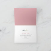 Baby in Bloom Spring Wildblume Floral Dankeskarte (Innenseite)