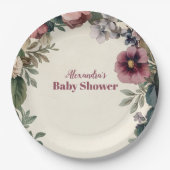 Baby in Bloom Spring Wildblume Pappteller (Vorderseite)