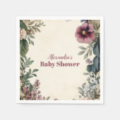Baby in Bloom Spring Wildblume Serviette (Vorderseite)