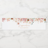 Baby in Bloom Spring Wildblume Wasserflaschenetikett (Einzelnes Label)