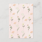 Baby in Bloom Sprinkle Bücher für Baby Begleitkarte (Rückseite)