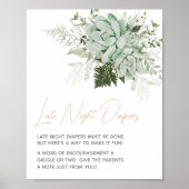 Baby in Bloom Succulat Spätnachtskalender Poster (Vorne)