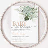 Baby in Bloom Succulent Baby Dusche Einladung