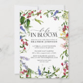 Baby in Bloom Summer Wildblume Babydusche Einladung (Vorderseite)
