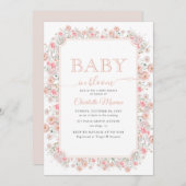 Baby in Bloom Summer Wildflower Meadow Baby Shower Einladung (Vorne/Hinten)