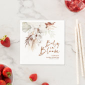 Baby in Bloom Terracotta White Floral Baby Dusche Serviette (Beispiel)