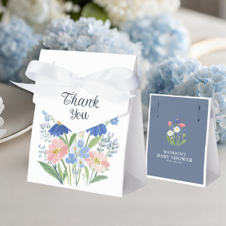 Baby in Bloom Thank You Wildflower Meadow Shower Geschenkschachtel