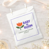 Baby in Bloom Tulip Trendy Modern Baby Shower Geschenktütchen (Ausgeschnitten)