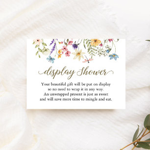 Baby in Bloom Unverpackte Babydusche Geschenkkarte Einladung