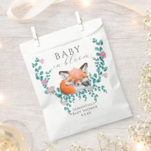 Baby in Bloom Waldlandschaft Fuchs Grünzeug Babypa Geschenktütchen