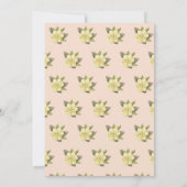 Baby in Bloom | Wasserfarben-Babydusche Einladung (Rückseite)