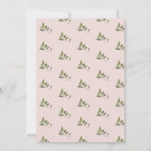 Baby in Bloom | Wasserfarben-Babydusche Einladung (Rückseite)