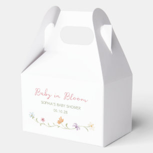 Baby in Bloom Wasserfarben-Blumen Elegant Einfach Geschenkschachtel