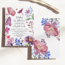 Baby in Bloom Watercolor Blume Kinderdusche