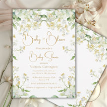 Baby in Bloom Watercolor Floral Baby Dusche