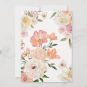 Baby in bloom watercolor floral baby shower einladung (Rückseite)