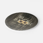 Baby in Bloom Watercolor Sonnenblumen Kinderdusche Pappteller (Schrägansicht)