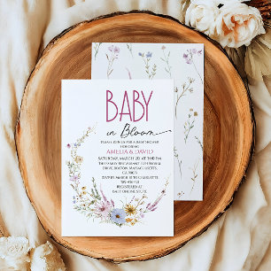 Baby in Bloom Whimsical Floral Torbogen Baby Showe Einladung