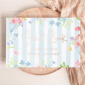 Baby in Bloom Whimsical Stripes Babydusche Gästebuch