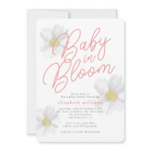 Baby in Bloom White Daisy Thema Kinderdusche