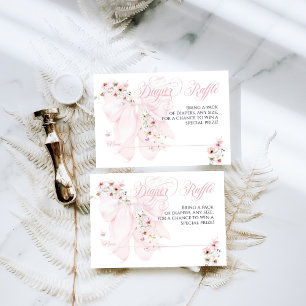 Baby in Bloom Wild Blume Bow Spring Baby Dusche Begleitkarte
